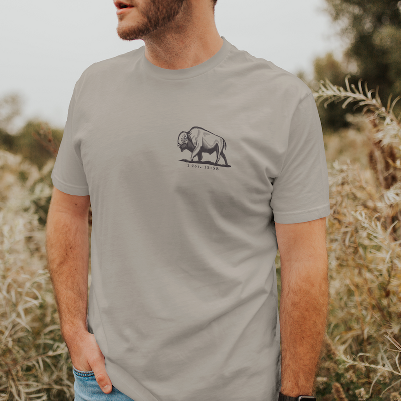 Be Strong and Steadfast Buffalo Graphic T Shirt