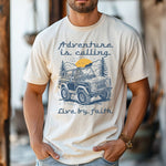 Bronco Adventure is Calling Live By Faith Tee