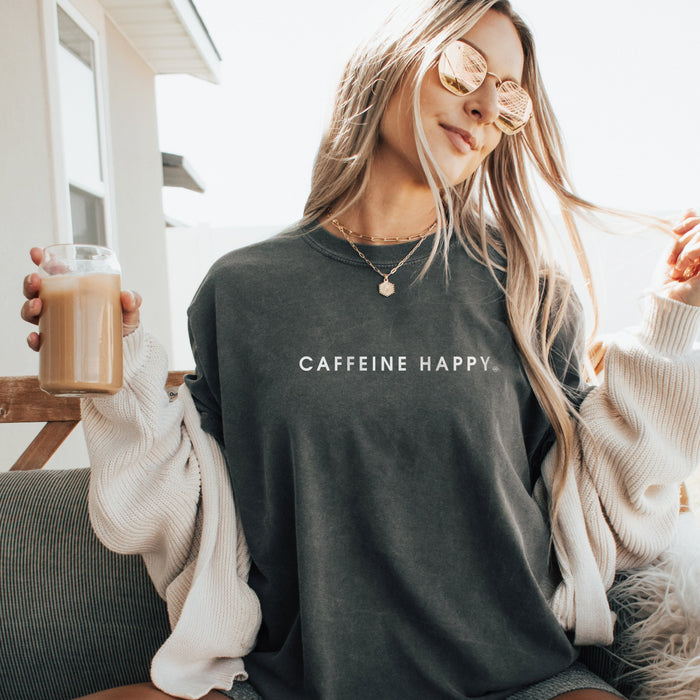 Caffeine Happy Comfort Colors Short Sleeve T-Shirt