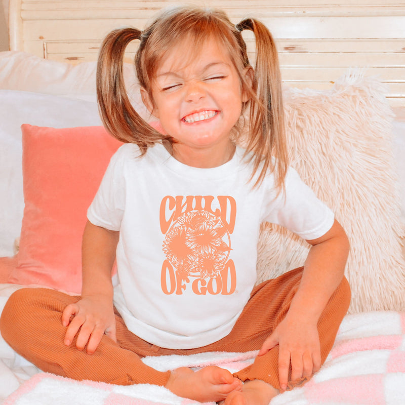 Child Of God Flowers Kid's Christian Graphic Tee