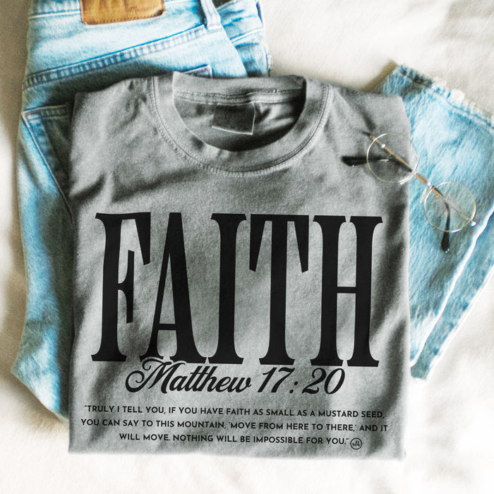 Faith Scripture Christian Tee
