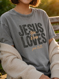 Jesus Loves You And Me Faith Tee