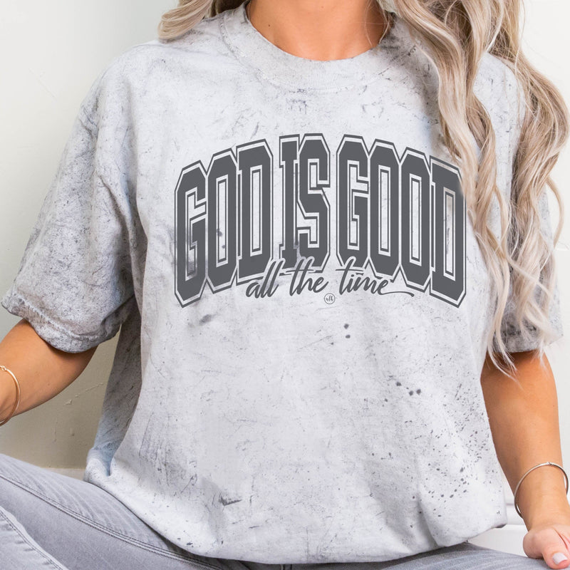 God Is Good All The Time Comfort Colors Color Blast Christian T-Shirt
