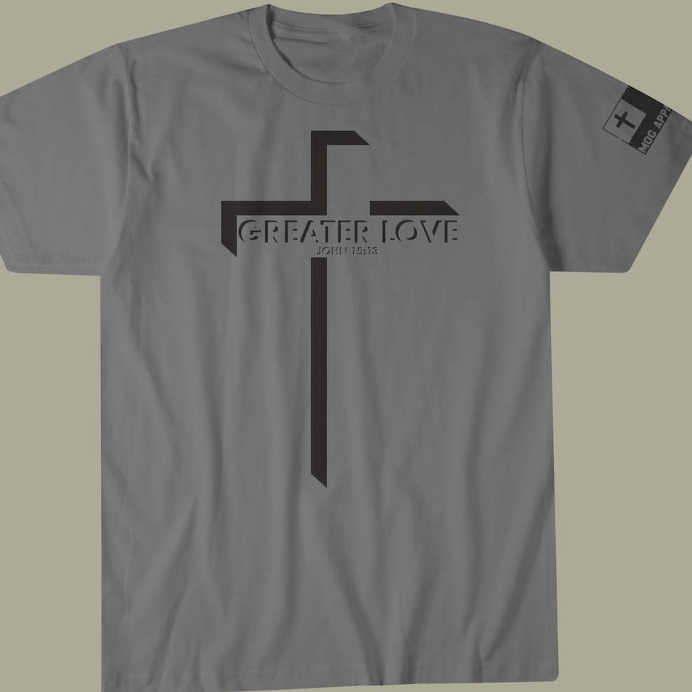 Greater Love Christian Graphic T-Shirt