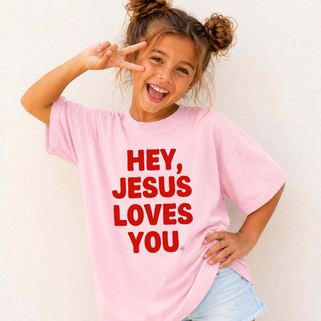 Hey Jesus Loves You Youth Tee