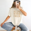 His Love Never Fails Cross Tee