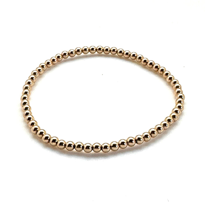 14K Gold Filled Eternity Bracelet 3mm