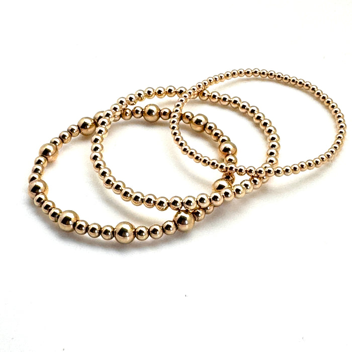14K Gold Filled Eternity Bracelet 3mm