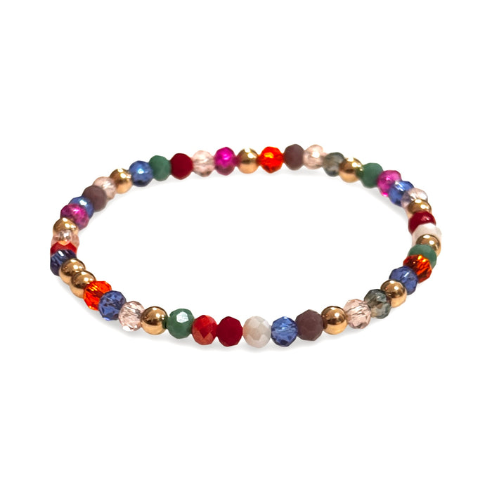 14K Gold Filled + Color Crystal Beads