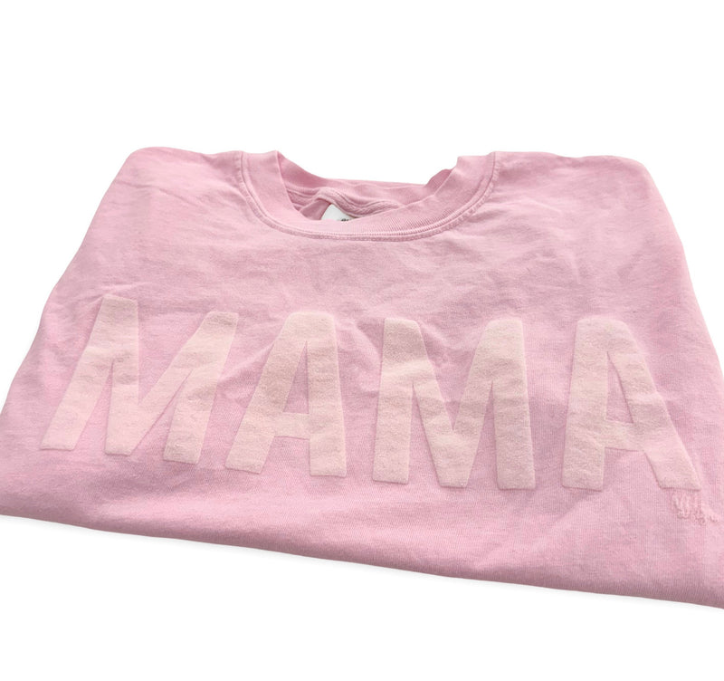 Mama Puff Light Pink Comfort Colors Tee