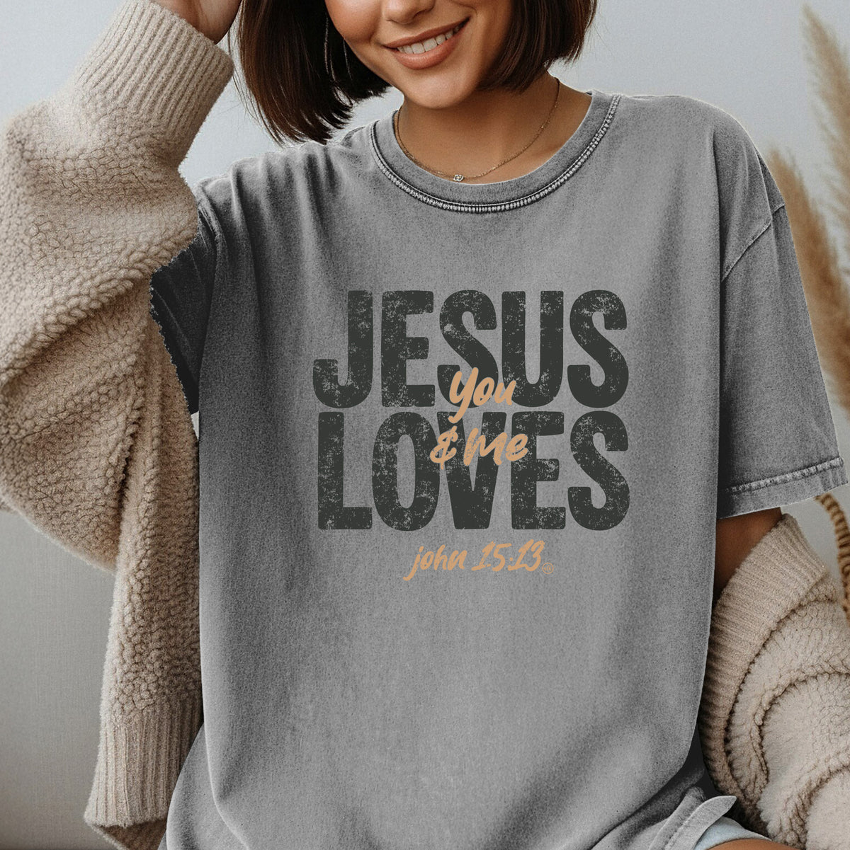 Jesus Loves You And Me Faith Tee
