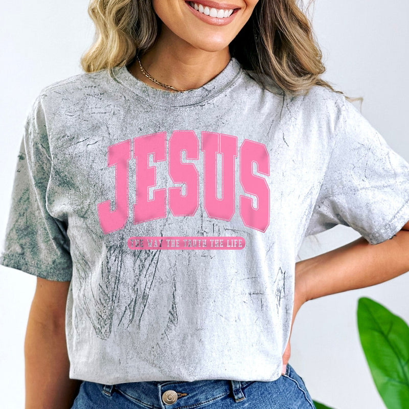 Jesus The Way The Truth The Life Comfort Colors Christian T-Shirt