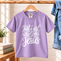 Just A Girl Who Loves Jesus Youth Tee