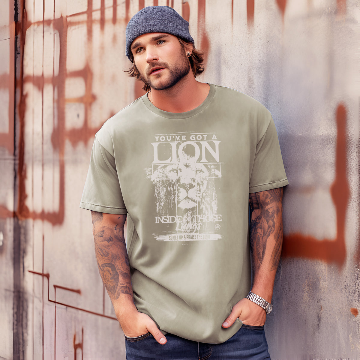 Last Chance - Lion inside those Lungs Christian T-Shirt