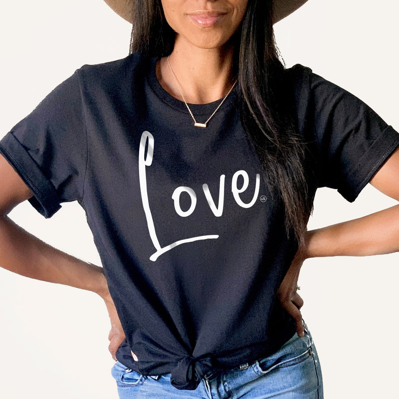 Love Bold Line Christian T-Shirt