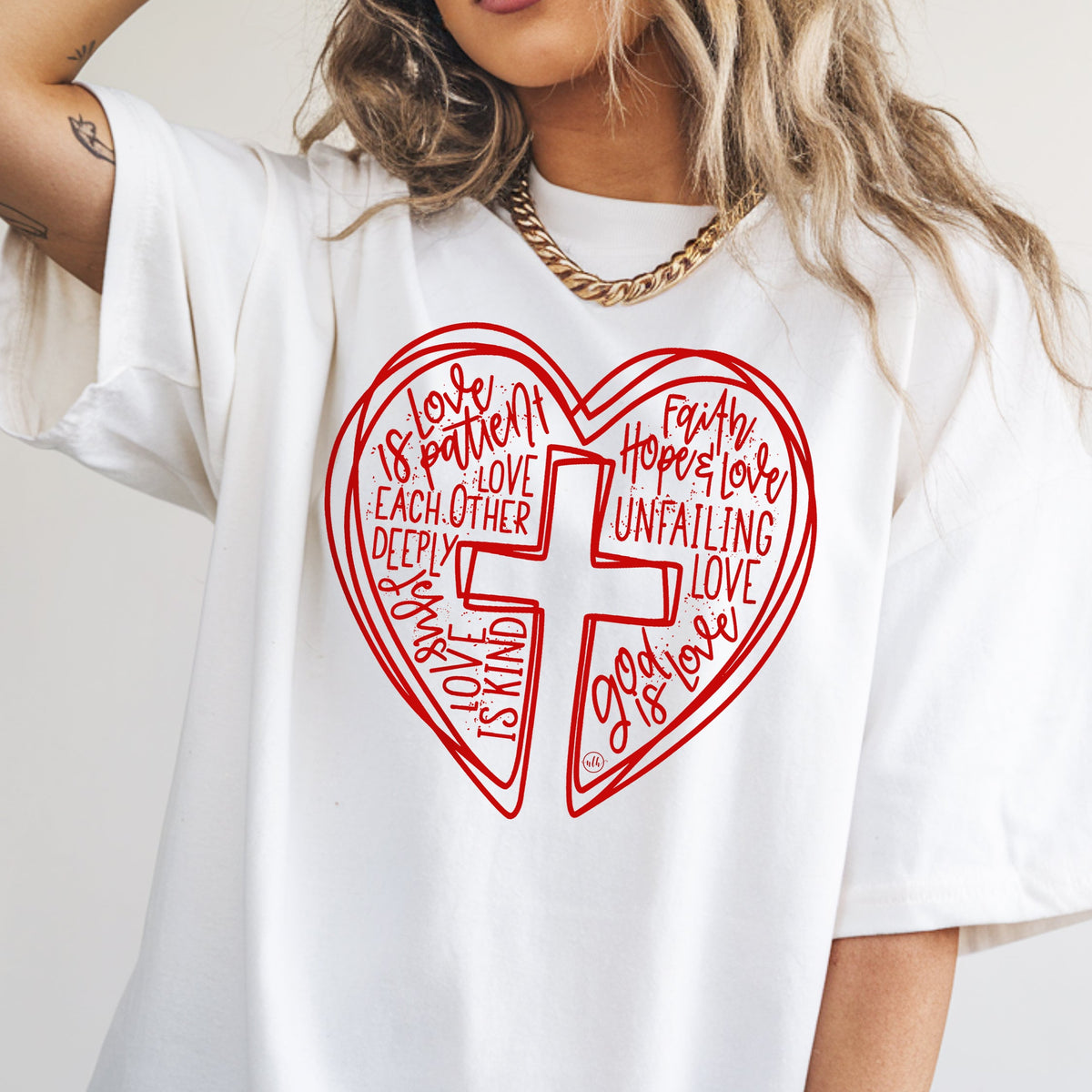 Love is Patient Cross Heart Tee