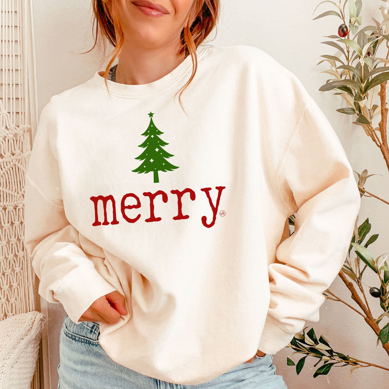 Merry Christmas Tree Sweatshirt