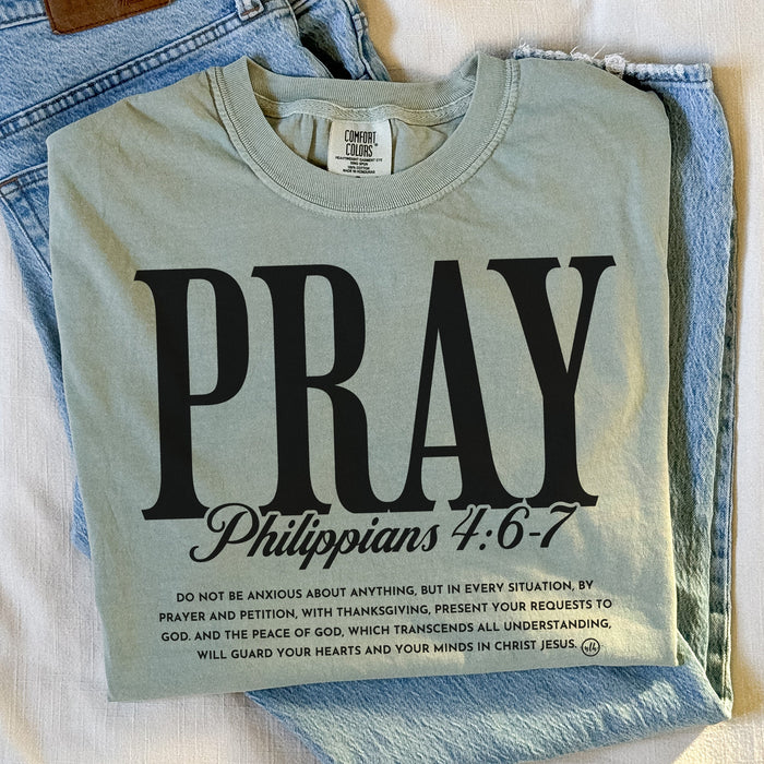 Pray Scripture Christian Tee