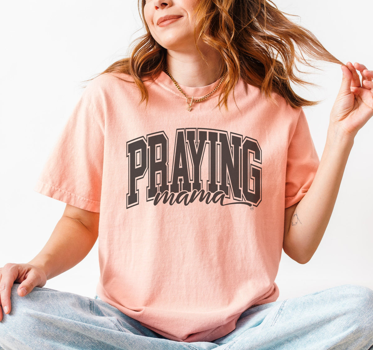 Praying Mama Christian Tee