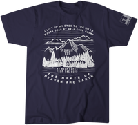 Psalm 121 - Maker of Heaven and Earth Comfort Colors T-Shirt - True Navy