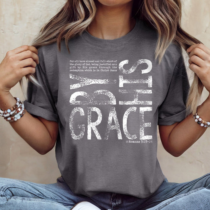 By His Grace Christian Tee
