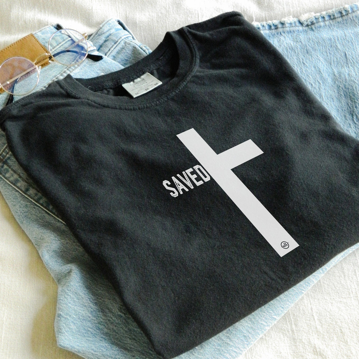 Saved Cross Christian Tee