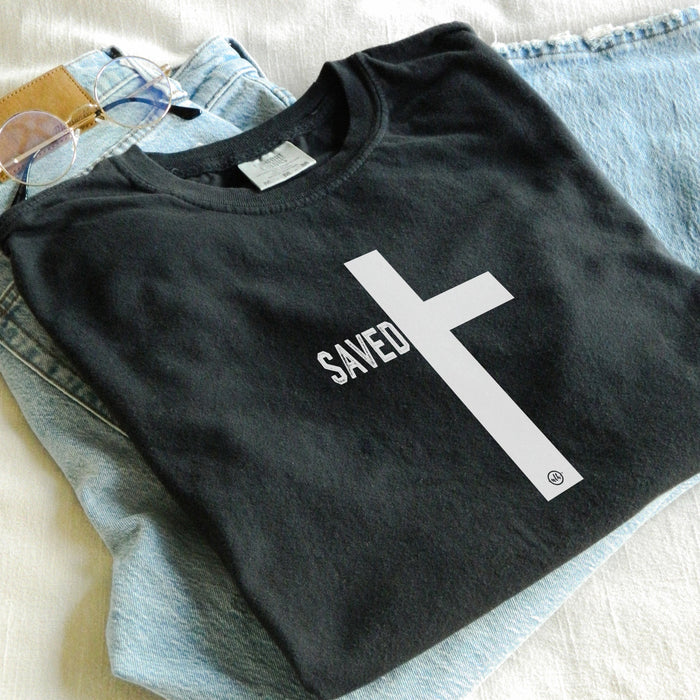 Saved Cross Christian Tee