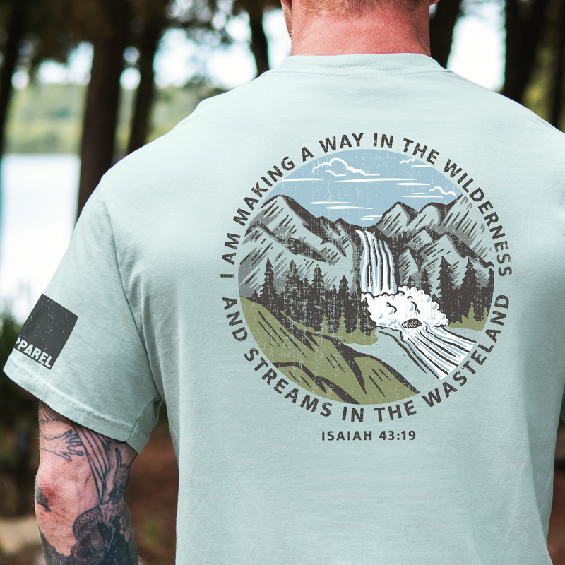 Streams In The Wasteland Christian Graphic Tee - Bay