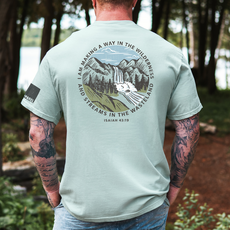 Streams In The Wasteland Christian Graphic Tee - Bay