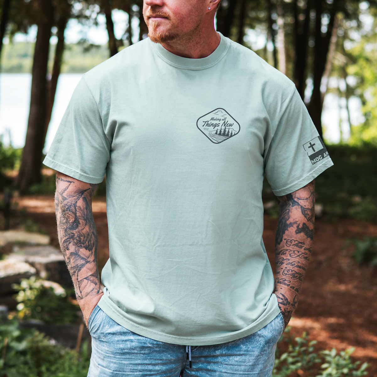 Last Chance Streams In The Wasteland Christian Graphic Tee