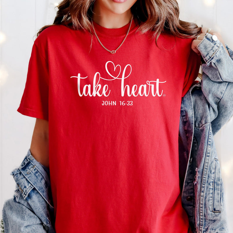 Take Heart John 16:33 Tee