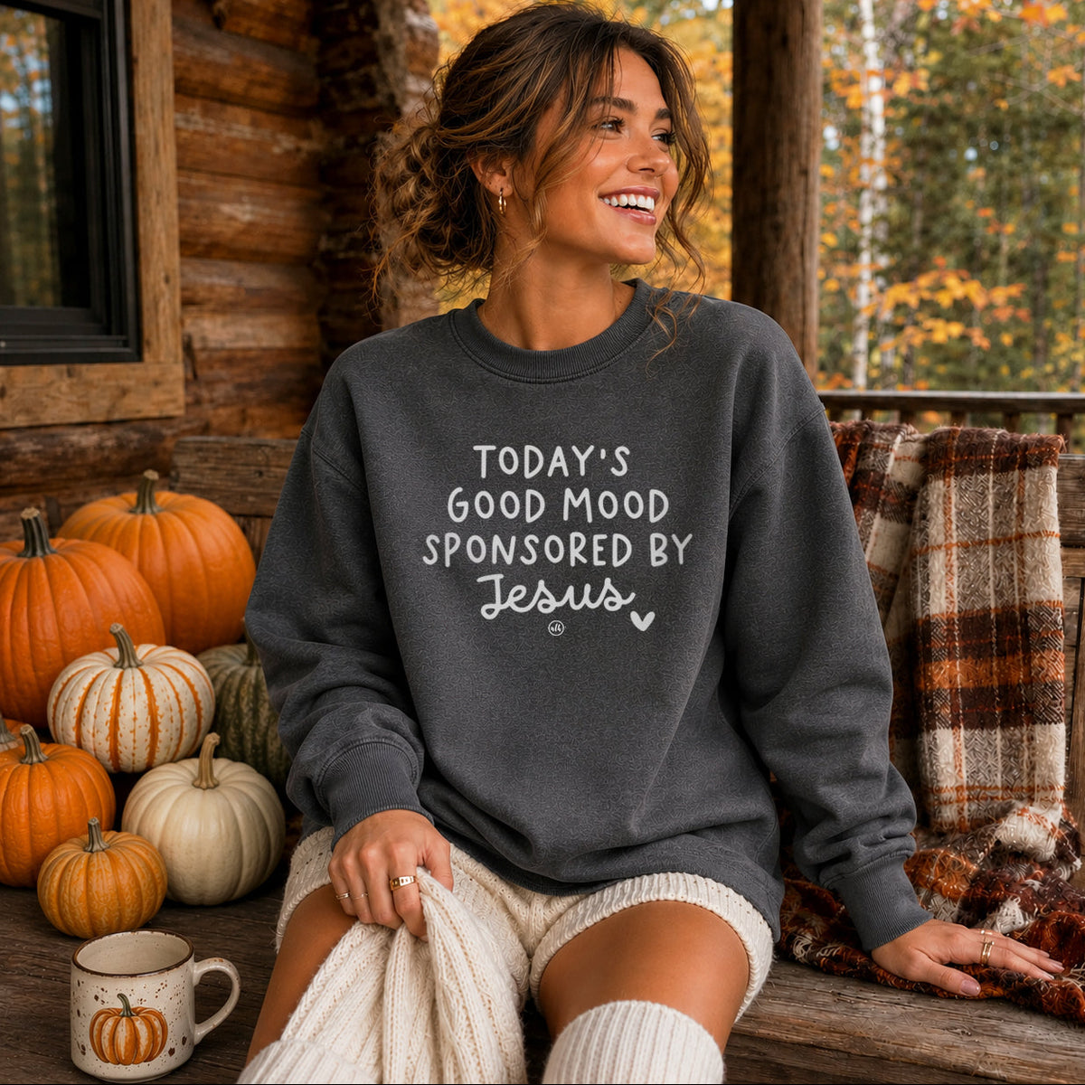 Today's Good Mood Sponsored By Jesus Sweatshirt