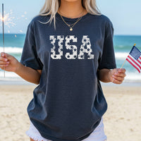 USA Stars July 4th Graphic Tee