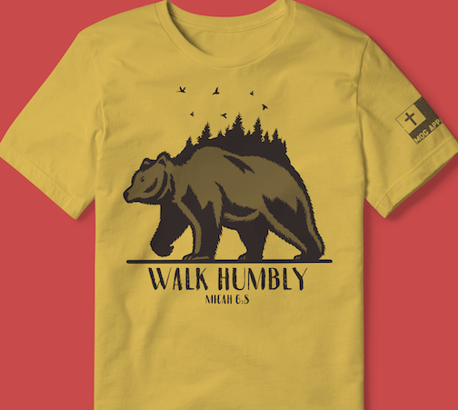 Walk Humbly Christian Graphic Tee