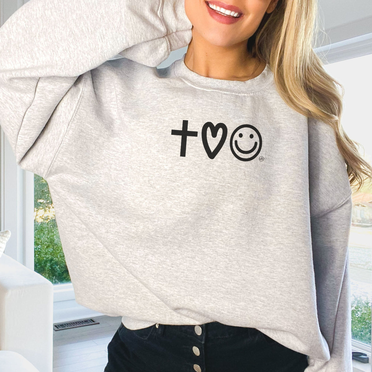 Faith Love Happy Sweatshirt