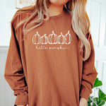 Hello Pumpkin Fall Lightweight Sweatshirt