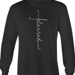 Last Chance - Blessed Cross Long Sleeve T-Shirt