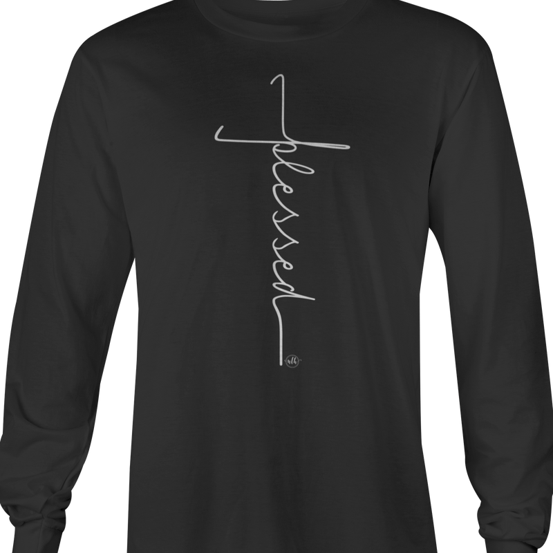 Last Chance - Blessed Cross Long Sleeve T-Shirt