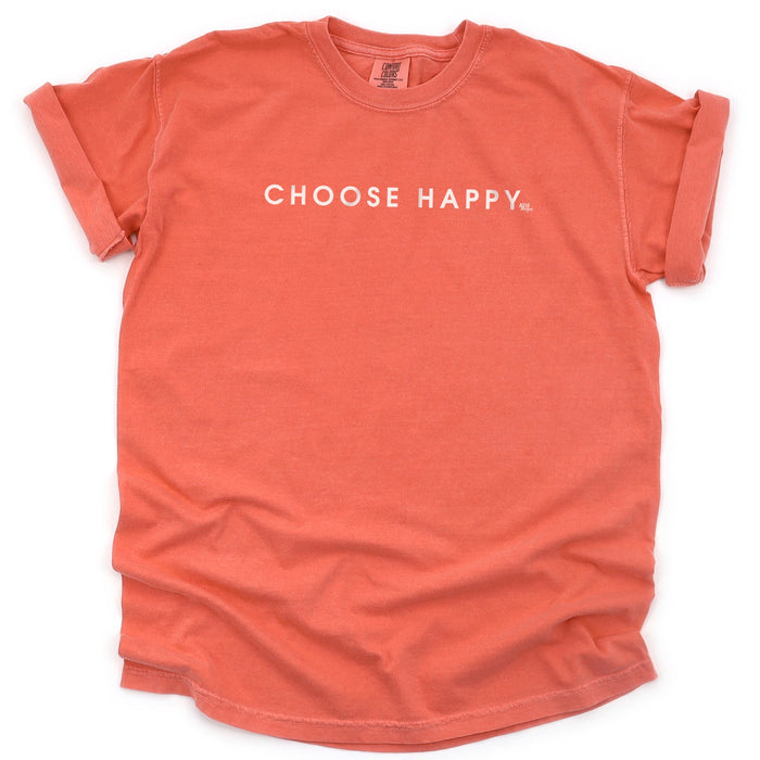 Choose Happy Comfort Colors Short Sleeve T-Shirt