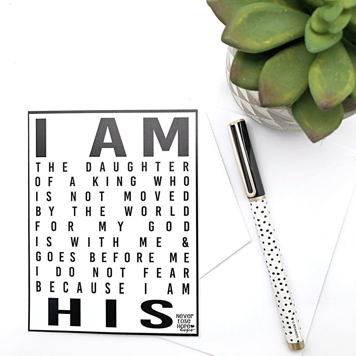 I am His Notecard