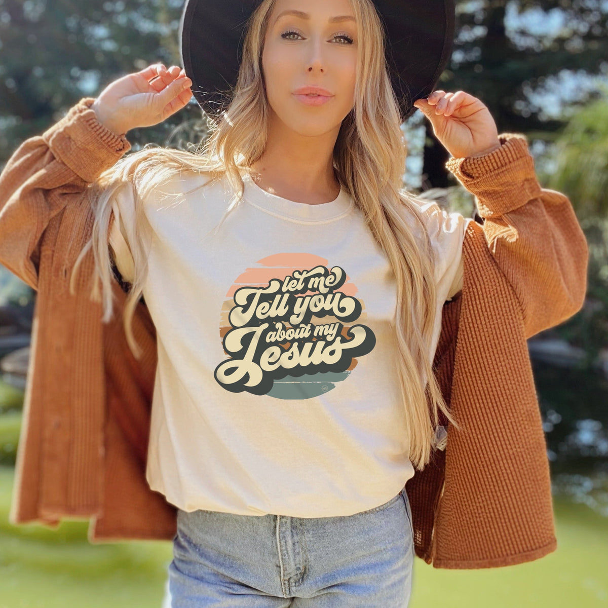 Last Chance - Let Me Tell You About My Jesus Ivory Christian T-Shirt