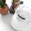 OVERCOMER Baseball Hat - White