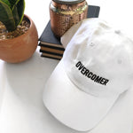 OVERCOMER Baseball Hat - White