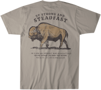 Be Strong and Steadfast Buffalo Graphic T-Shirt