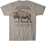 Be Strong and Steadfast Buffalo Graphic T-Shirt