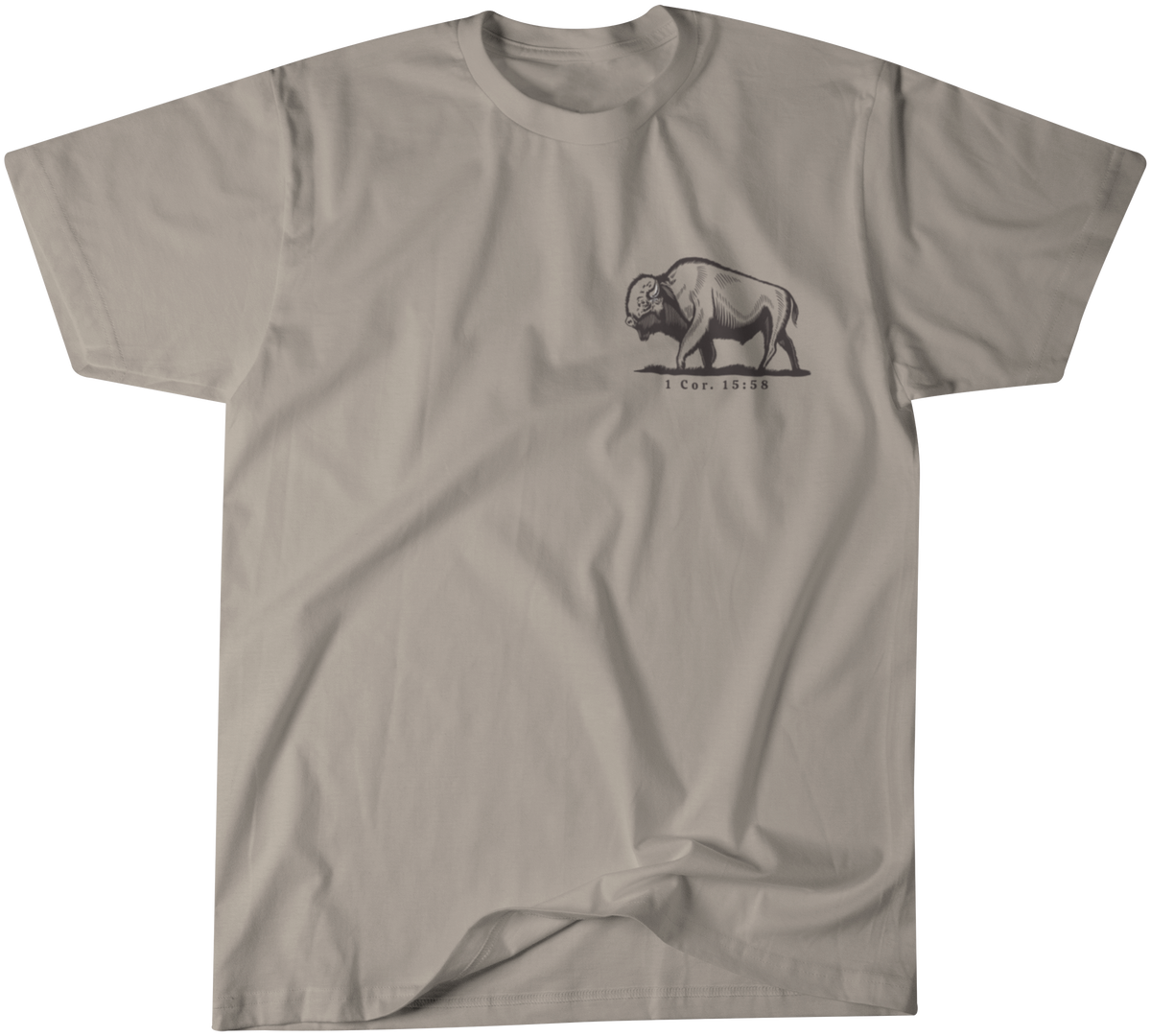 Be Strong and Steadfast Buffalo Graphic T-Shirt