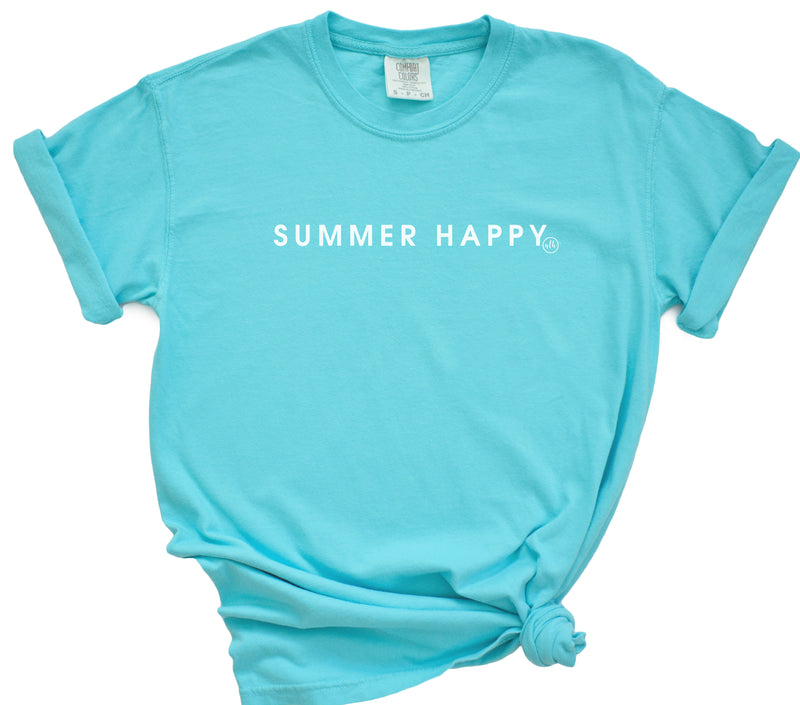Summer Happy Comfort Colors Graphic T-Shirt