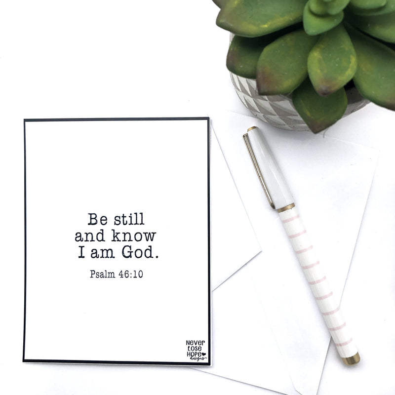 Be still and know I am God Notecard