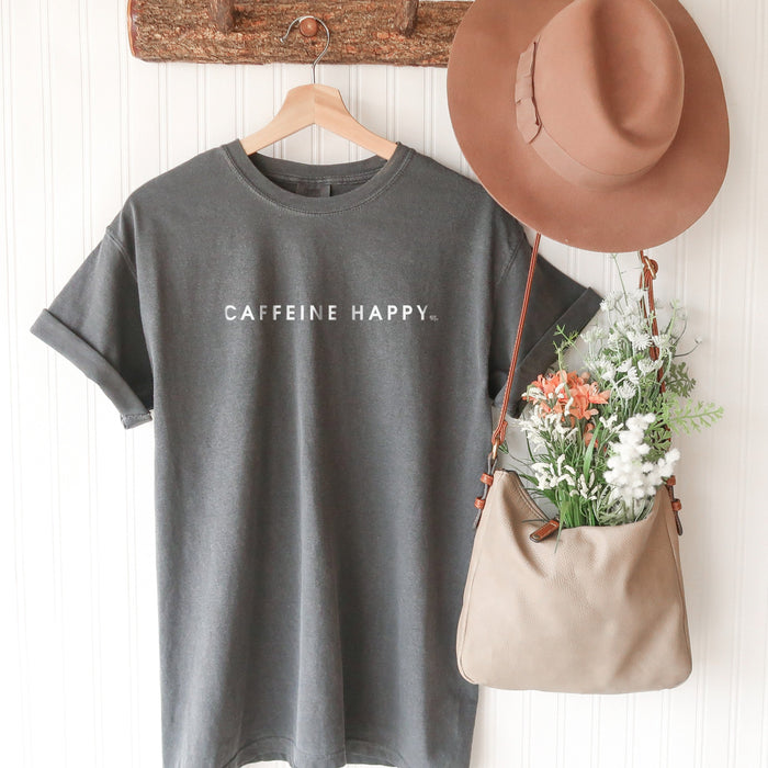 Caffeine Happy Comfort Colors Short Sleeve T-Shirt