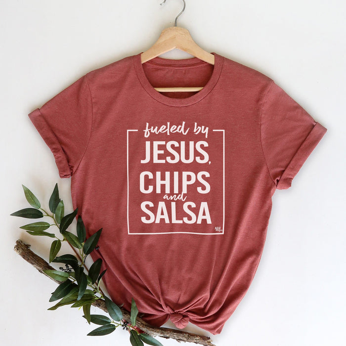 Last Chance - 3XL Fueled by Jesus, Chips & Salsa Short Sleeve T-Shirt